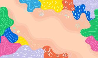 Abstract Background with Colorful Shapes and Patterns vector