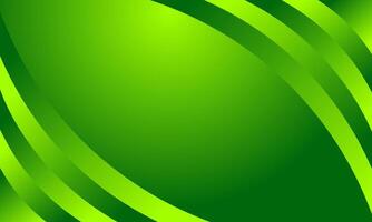 Abstract Green Background with Curved Lines vector