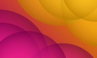 Abstract Background with Overlapping Circles in Orange and Pink Hues vector