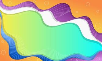 Abstract Background with Vibrant Colors and Curved Lines vector