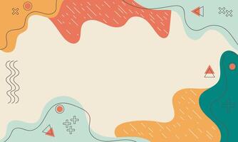 Abstract Background with Organic Shapes and Geometric Elements vector