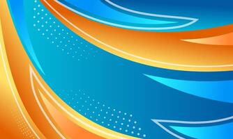 Abstract Background with Curved Shapes and Gradient Colors vector