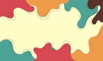 Abstract Background with Wavy Shapes and Colorful Hues vector