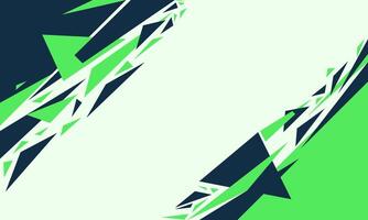 Abstract Geometric Background with Green and Blue Shapes vector