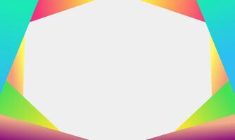 Abstract Geometric Shape Frame with White Center vector