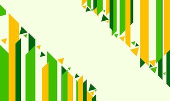 Abstract Geometric Pattern with Green, Yellow, and Cream Colors vector