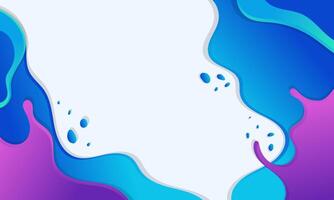 Abstract Background with Blue and Purple Fluid Shapes vector