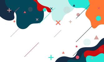 Abstract Geometric Shapes Background with White Space vector