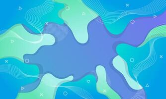 Abstract Background with Wavy Shapes and Geometric Elements vector