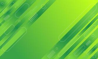 Abstract Green Gradient Background with White Geometric Shapes vector