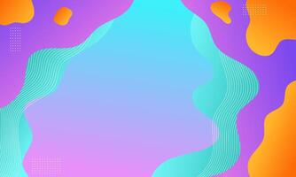 Abstract Background with Wavy Shapes and Gradient Colors vector