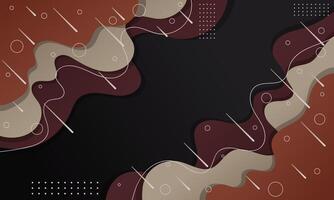 Abstract Background with Wavy Lines and Dots vector