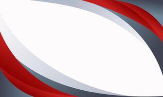 Abstract Background with Curved Red and Gray Lines on White vector