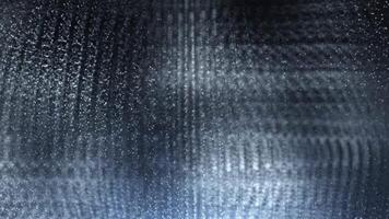 Abstract glowing wave from of particles and dots moves on a blue background, big data visualization, futuristic and digital background, 3D, 4K video