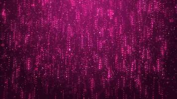 The sparkling light of dust particles creates beautiful bokeh. elegant abstract background with particle rain. Abstract background particles. Seamless looping animation video