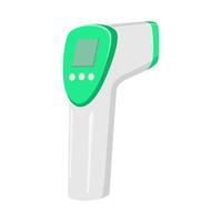 An infrared thermometer for measuring temperature. Isolated on a white background vector