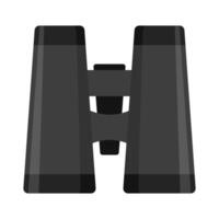 Illustration of binoculars, top view, isolated on white background vector