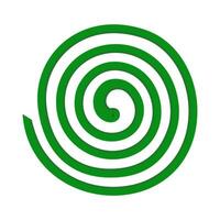 Mosquito coil, a mosquito repellent that has been commonly used by most Indonesians since ancient times, not yet burned. Illustration. Isolated on a white background vector