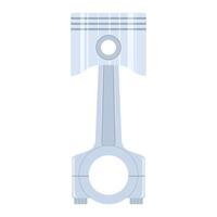 Illustration of engine piston isolated on white background, piston motor vector