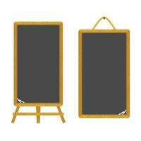 Empty blackboard with portrait style vector