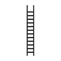 ladder silhouette on white background vector