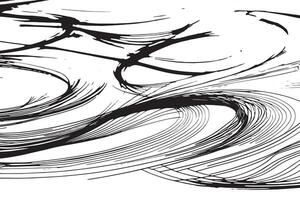 High Definition Overlay of Black Linear Patterns on White Background for Textured Art Design vector