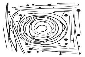 Pure White Background Overlaid with Random Black Line Art for a Modern and Textured Monochrome Look vector