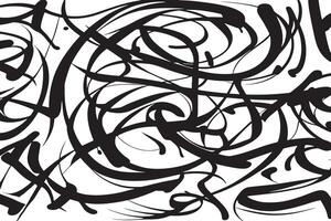 Organic Black Scribble Patterns on White Background for Abstract Monochrome Texture in Visual Art vector