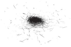 Chaotic Pencil Sketch Lines on White Background for Monochromatic Texture Layers vector