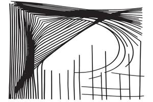 Fine Line Art in Black Over White Forming a Delicate Texture for Background and Overlay Applications vector