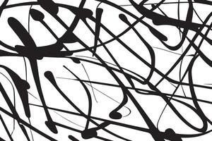 Abstract Linear Pattern in Black on Crisp White Background Creating a Dynamic Overlay for Modern Design vector