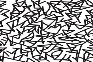 Random Black Line Texture on Bright White Background for a Raw Organic Look in Monochrome Art vector