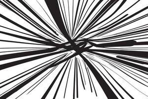 Chaotic Black Line Patterns on White Canvas for a Minimalist High Resolution Texture Design vector