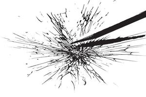 Minimal Pencil Sketch Texture on White Background in Black and White for Background Layers vector