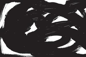 Bold Brush Stroke Accents in Black on White High Impact Texture Overlay for Design vector