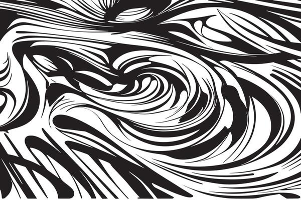 Modern Monochrome Black Linear Overlay on Bright White for Creative Backgrounds in High Resolution