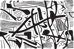 Fine Black Scribbled Lines on White Background Adding a Textured Monochrome Effect for Minimalist Use vector