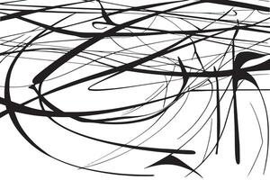 Simple Raw Black Line Texture Over White Adding an Edgy Organic Effect to Monochrome Design vector