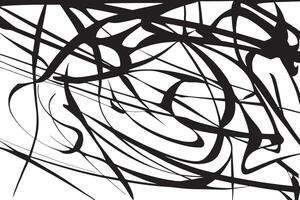 Randomized Monochrome Line Texture Featuring Black Lines on White Background for Edgy Overlay Designs vector