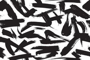 Minimalist Black Brush Stroke Texture on White Background Clean Monochrome Overlay vector