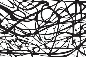 High Detail Black Lines Textured on White Background for Use in Contemporary Graphic and Print Design vector