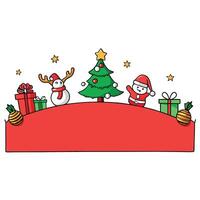 Christmas decor background with place for text. xmas greeting card vector