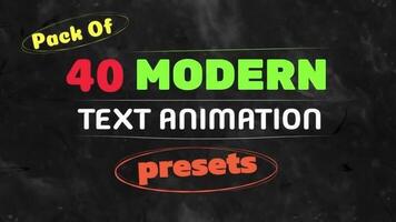 Modern Text Animation motion_graphic
