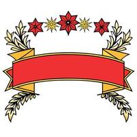 Christmas background red and golden colorful banner mockup with space for text vector