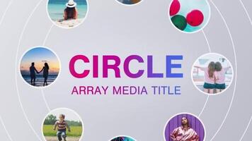 Circle Array Media Title motion_graphic