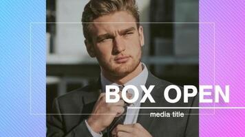 Box Open Media Title motion_graphic