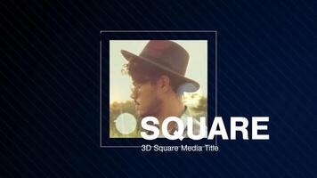 3D Square Media Title motion_graphic