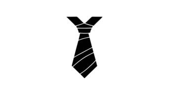 Animation forms a sketch of a tie icon video