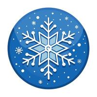 Snowflake in the night on blur bokeh background. Christmas and New Year concept. Christmas card. vector