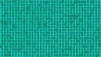 Cyan Maze Pattern Animation - grid background video